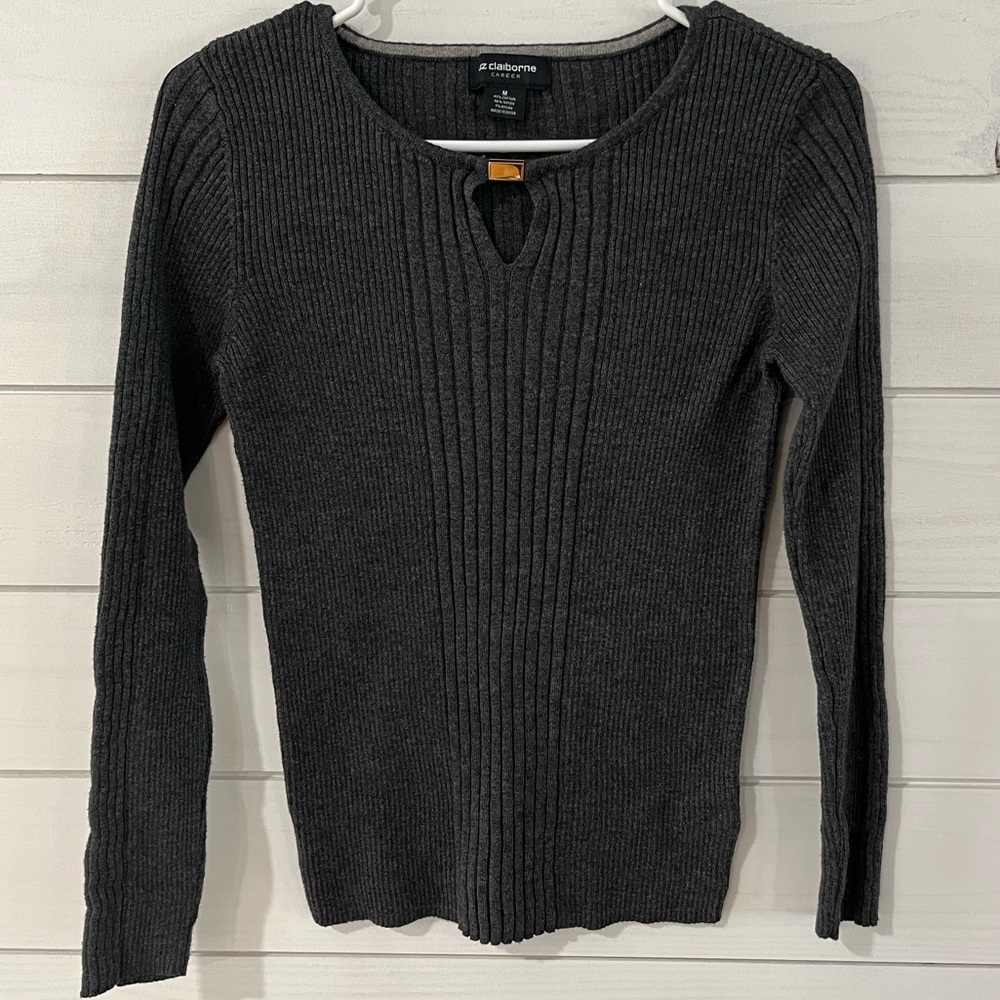 Liz Claiborne | Gray Sweater Size Medium